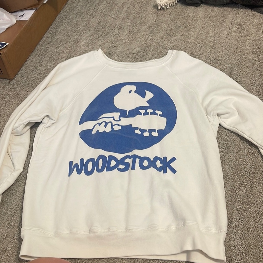 woodstock retro band sweatshirt